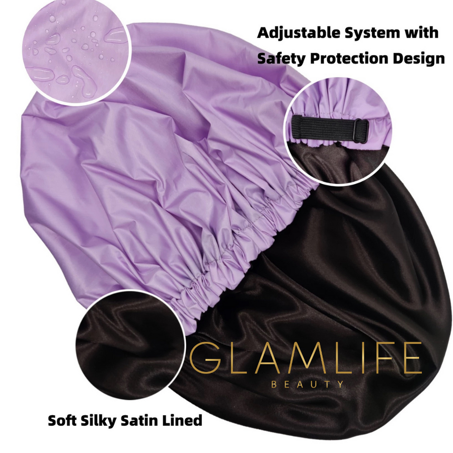 LUX Double Lined Satin Shower Cap